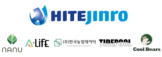 하이트진로와 이 회사가 발굴한 투자기업 5개사 CI. 하이트진로 제공